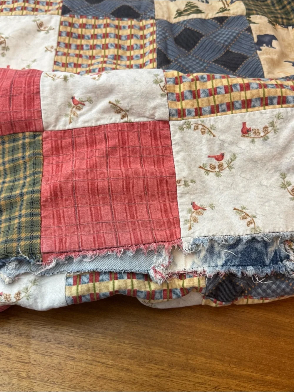 Handmade Denim Rag Quilt 64